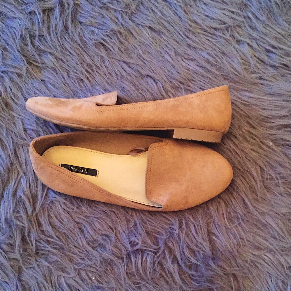Taupe Faux Suede Loafers